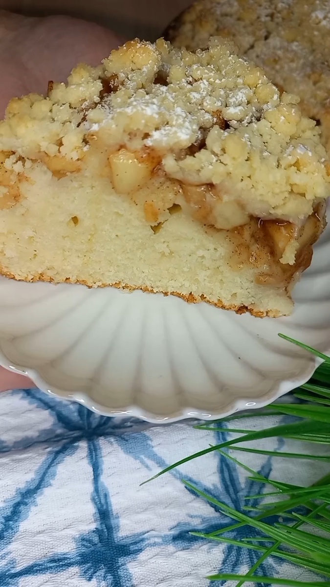 Нежный яблочный кекс с хрустящей корочкой для уютного вечера