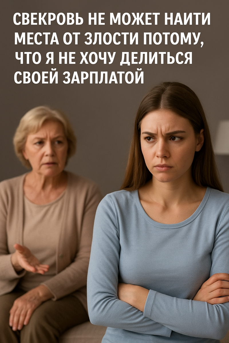 Сложные семейные отношения: как свекровь пыталась заставить меня делиться зарплатой