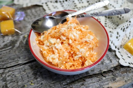 Ностальгия по детству: создаем морковно-творожный салат