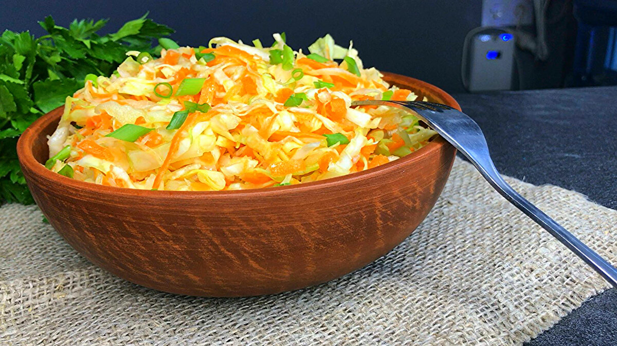 Салат из капусты с уксусом: простой рецепт из столовой