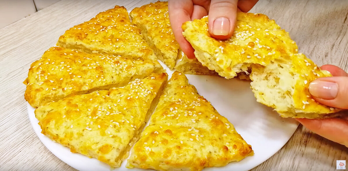 Вкусный перекус для школьников: творожная лепёшка