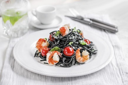 Чёрные спагетти с креветками: Непревзойдённый вкус и стиль