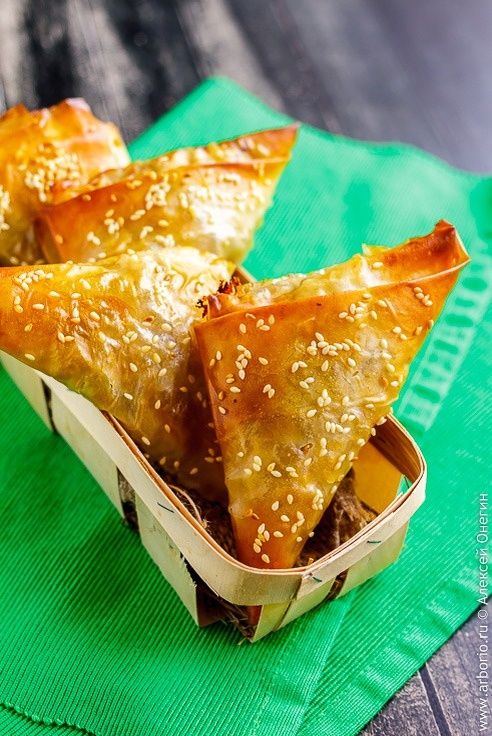 Вкусная самса с бараниной: простой рецепт с тестом фило
